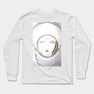 art anime deco moon girl Jacqueline Mcculloch Long Sleeve T-Shirt